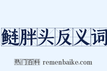 鲢胖头反义词是什么意思的图片